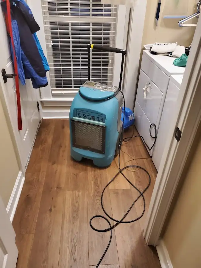 Commercial dehumidifier deployed for Flood Damage Cleanup in Athens